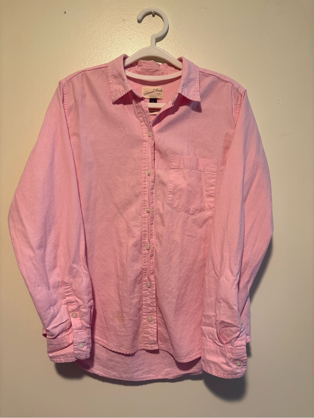 Universal Thread Pink Button-Down Cotton Shirt